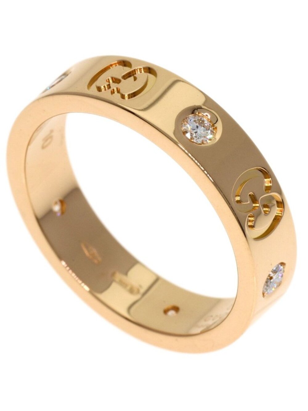 Gucci Icon Diamond Ring 18k Pink Gold